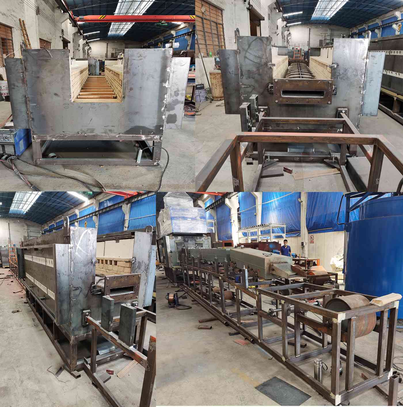 Continuous atmosphere controlled annealing furnace for stainless steel fittings