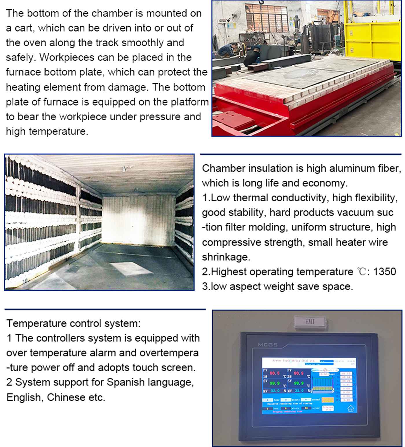 Industry Trolley type quenching and tempering furnace