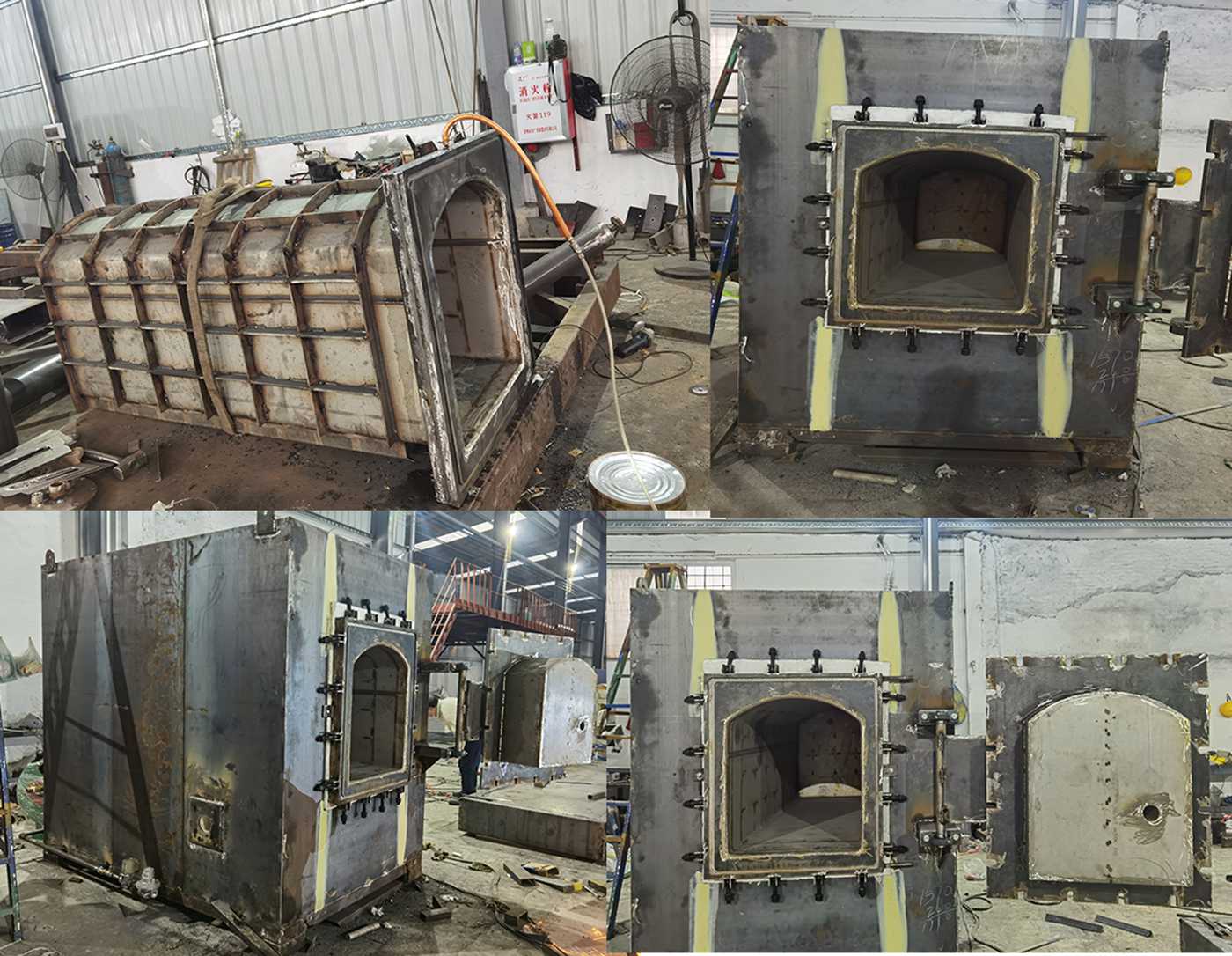 Horizontal vacuum sintering furnace