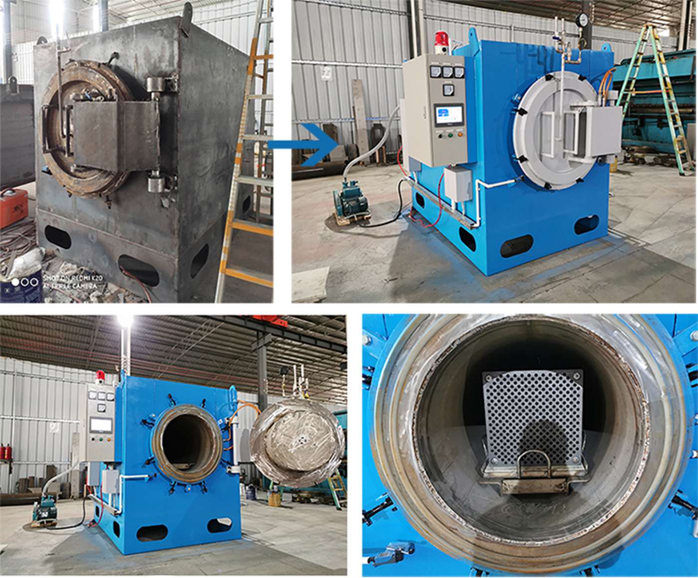 Horizontal vacuum annealing furnace