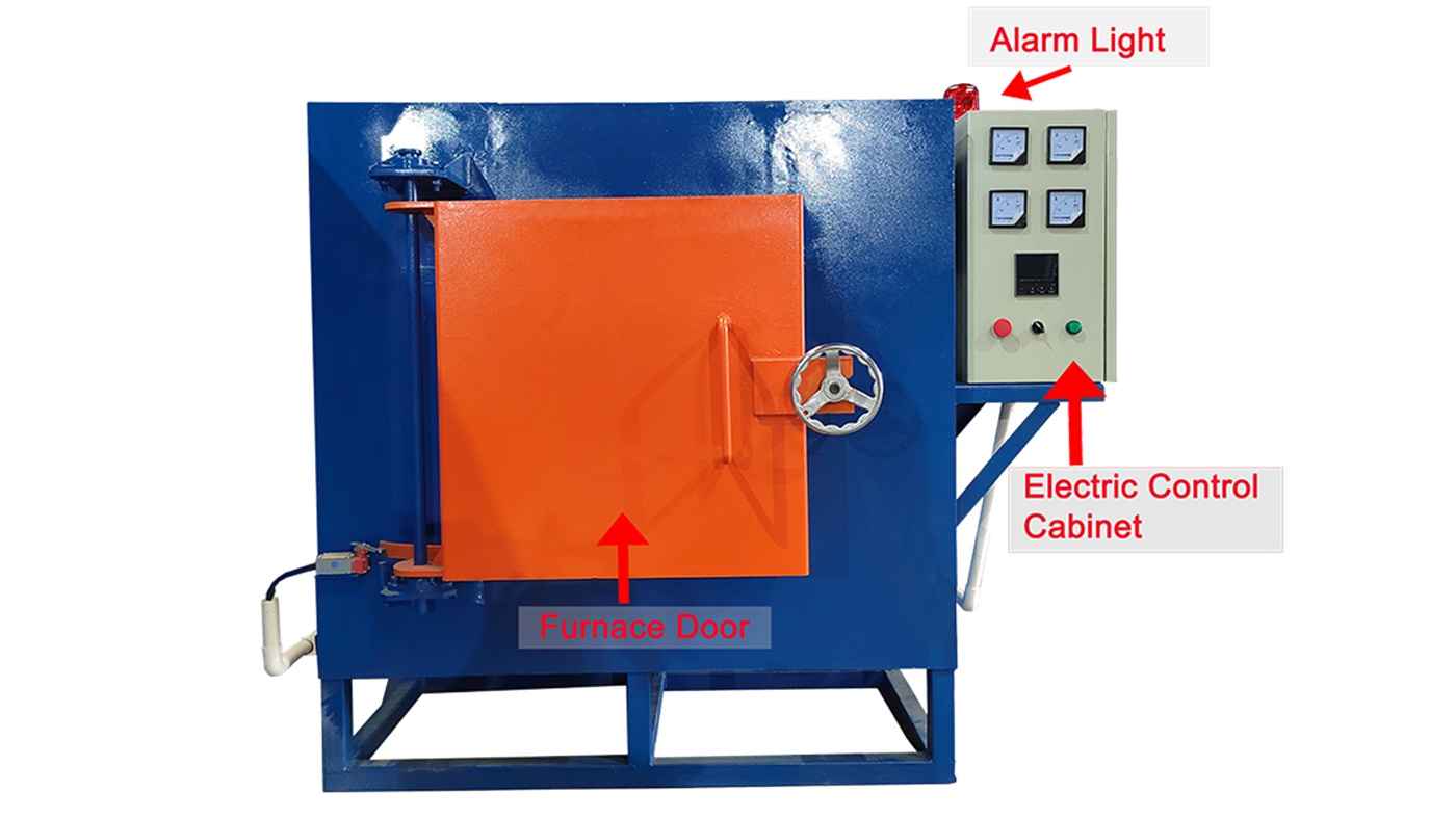 Small batch box type heat treatment furnace