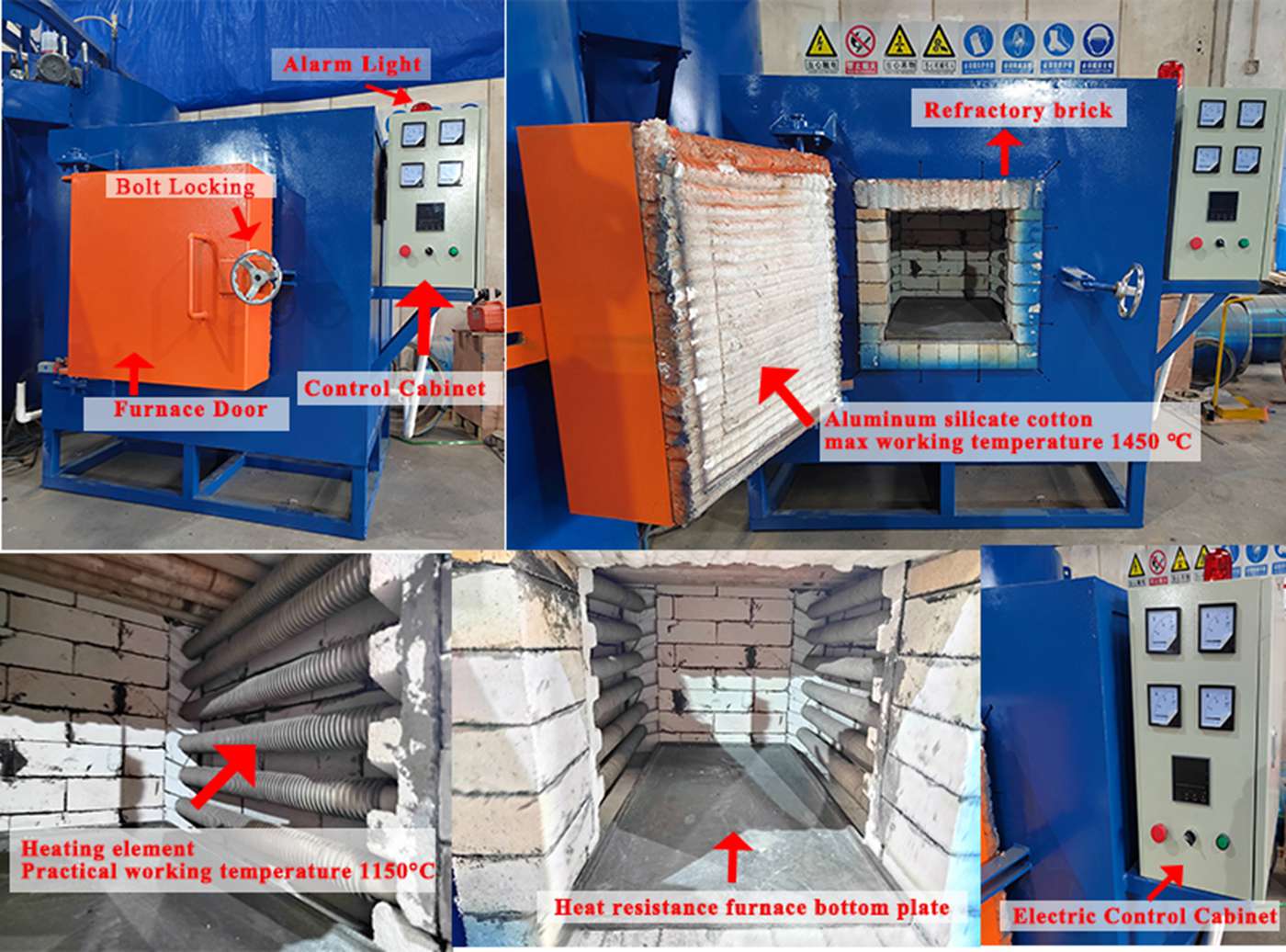 Small batch box type heat treatment furnace