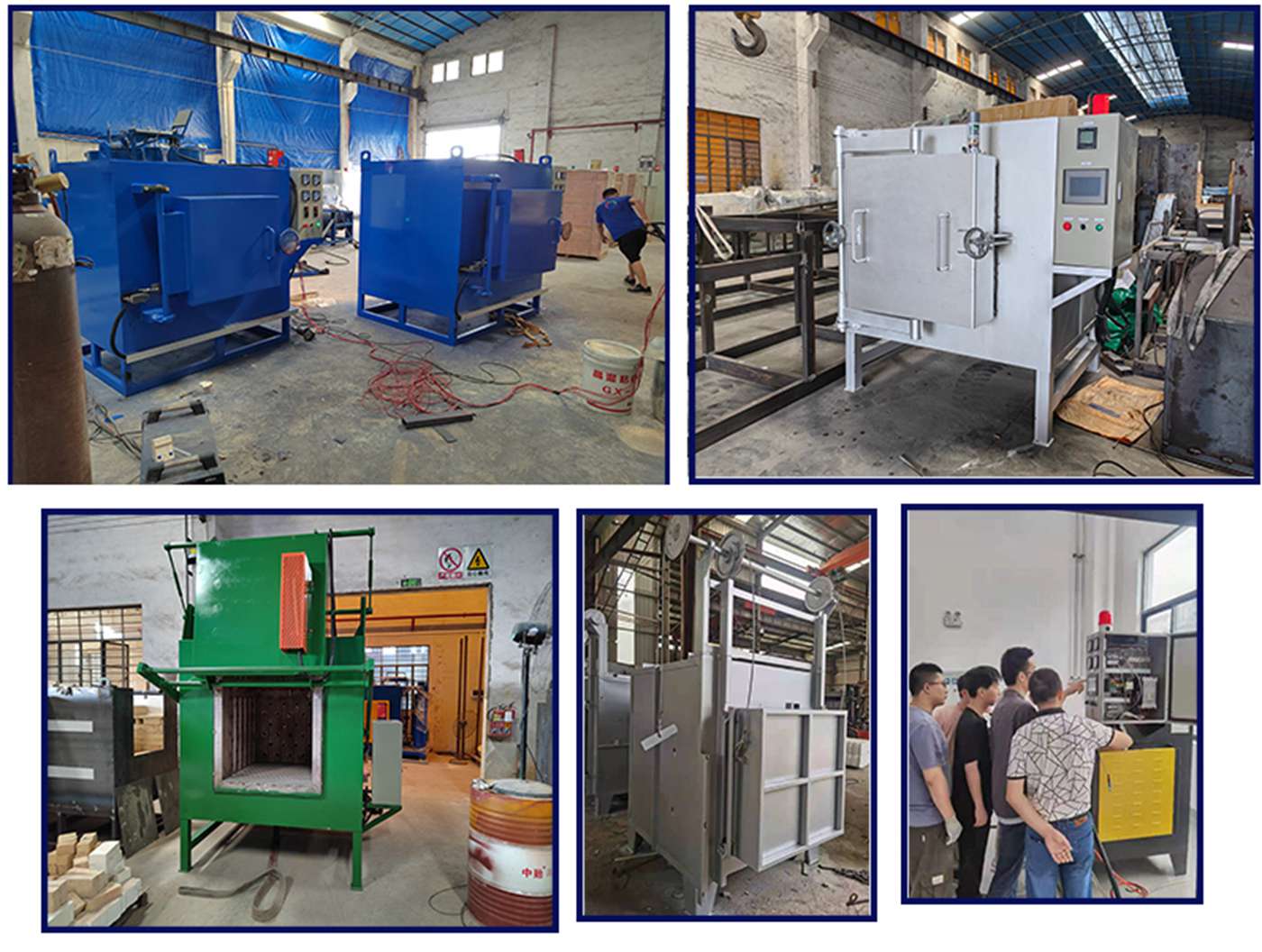 Box type hot wind recycle  tempering furnace