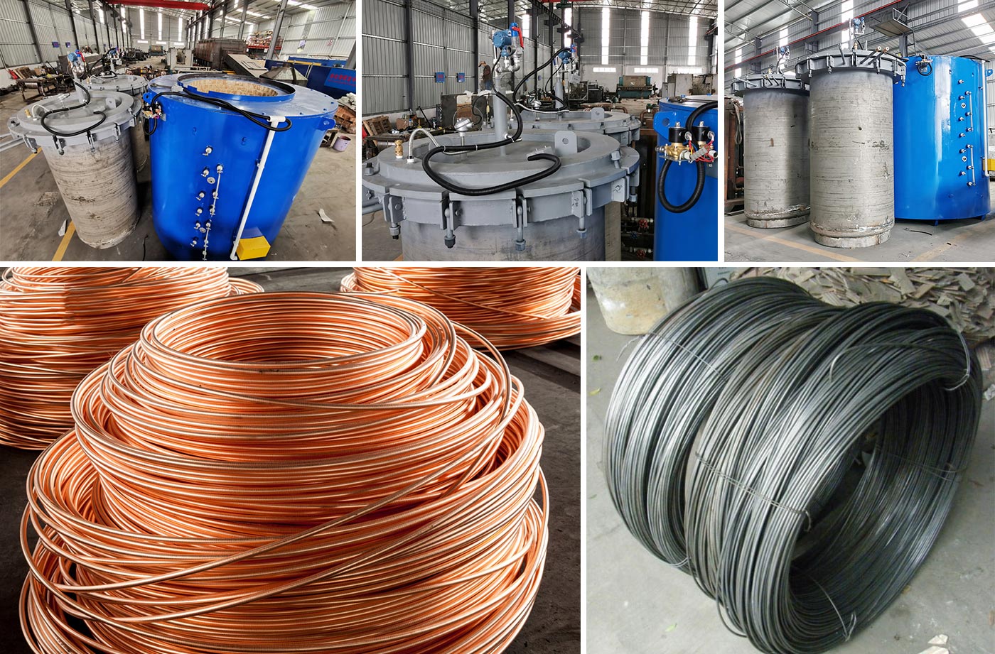 Pit type steel wire vacuum annealing furnace