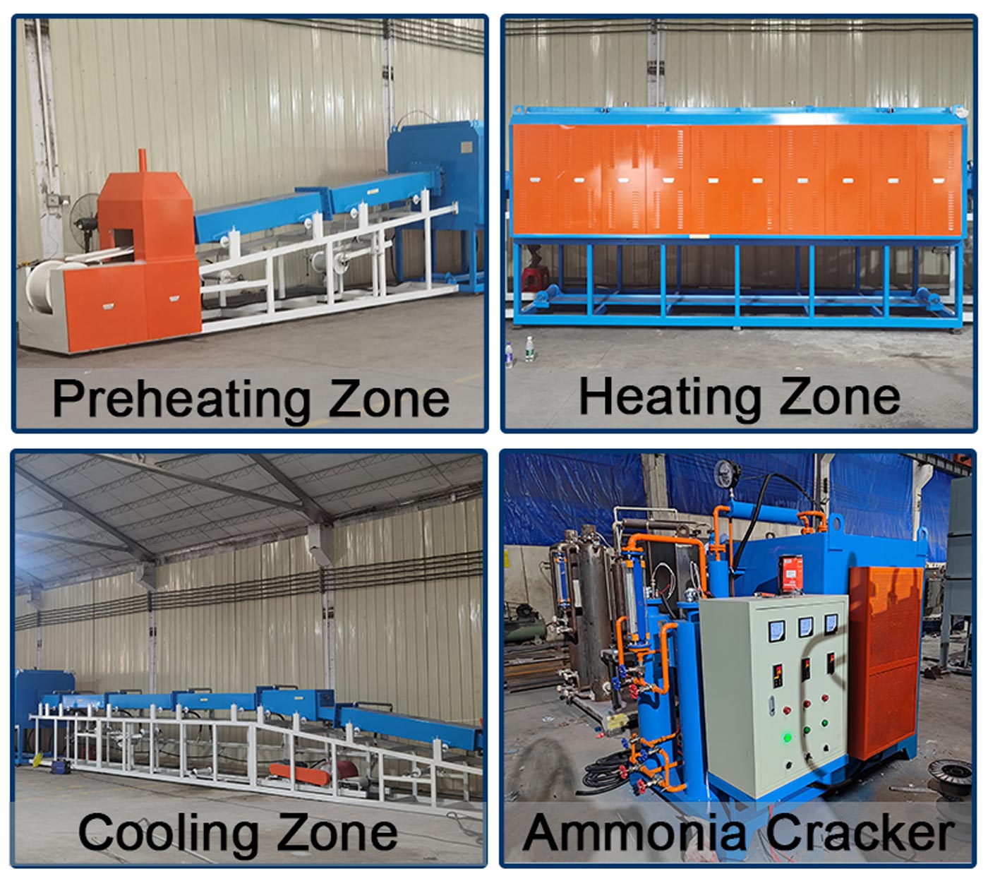 Controled atmosphere furnace for Nickel brazing welding