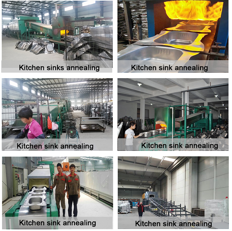 Continuous atmosphere controlled bright annealing heat treatment furnace for sink