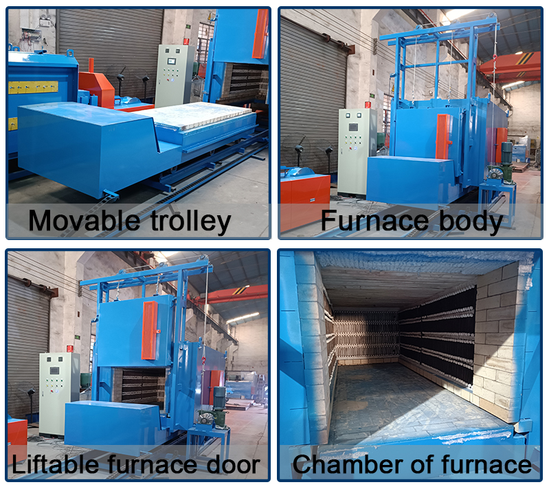 Mechanical casting car type quenching furnace