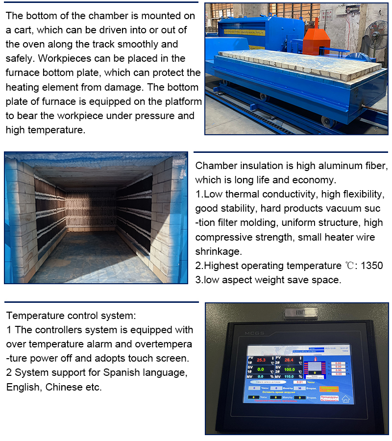 Mechanical casting car type quenching furnace