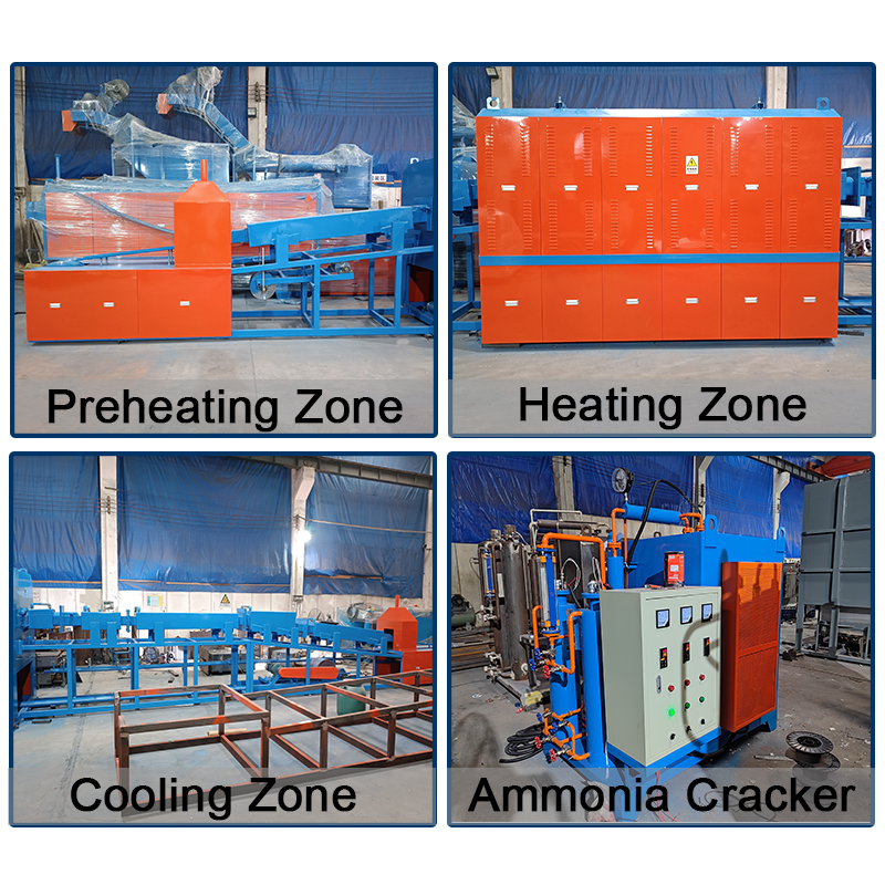 Stainless steel cutter continuous bright quenching furnace