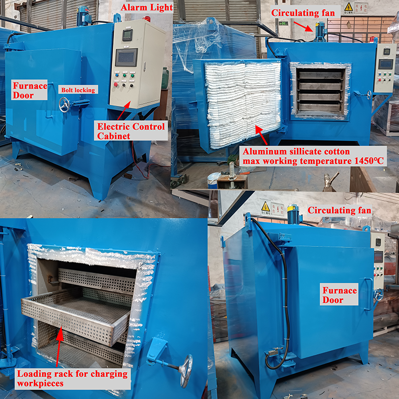 Stainless steel cutter box type tempering furnace