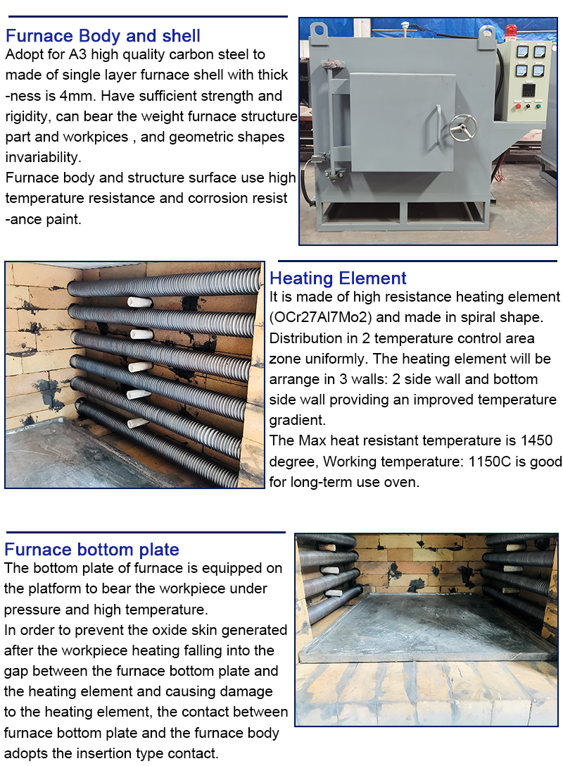 High temperture chamber type heat treatment furnace