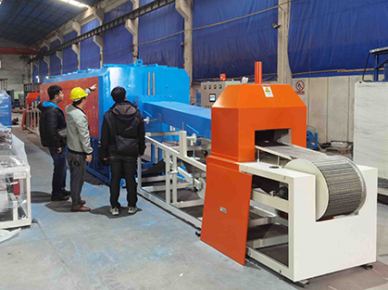 Continuous iron powder sintering furnace // Customer acceptance and On-site teaching