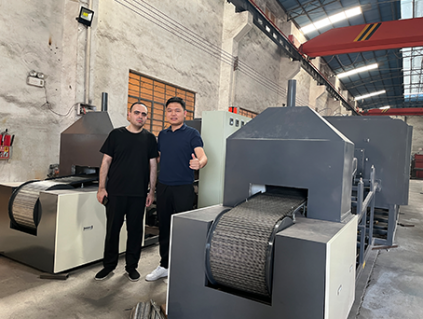 Customer acceptance of continuous sintering furnace before shipping