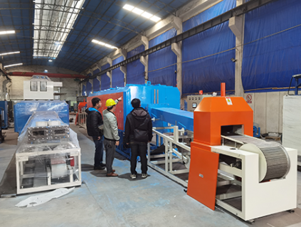 Continuous iron powder sintering furnace // Customer acceptance and On-site teaching