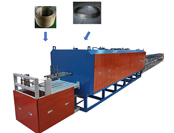 Continuous coil bright annealing furnace for clothing accessories