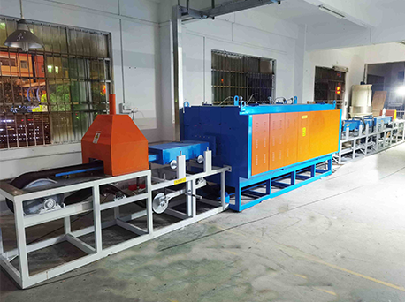 Continuous aluminum tube annealing furnace customer site