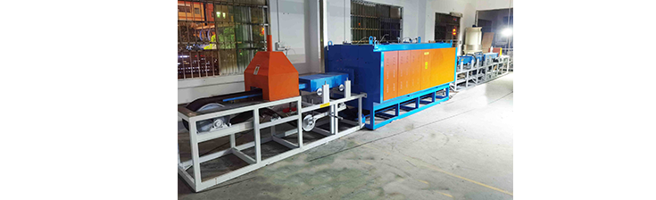 Continuous aluminum tube annealing furnace customer site