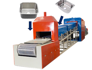 High temperature bright annealing furnace for stainless steel kitchen sink