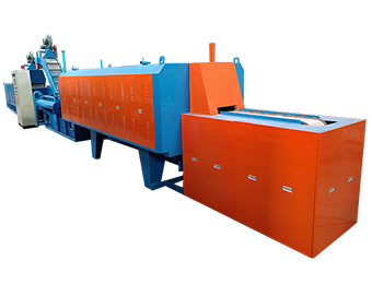 Screw continuous mesh belt carburizing quenching furnace